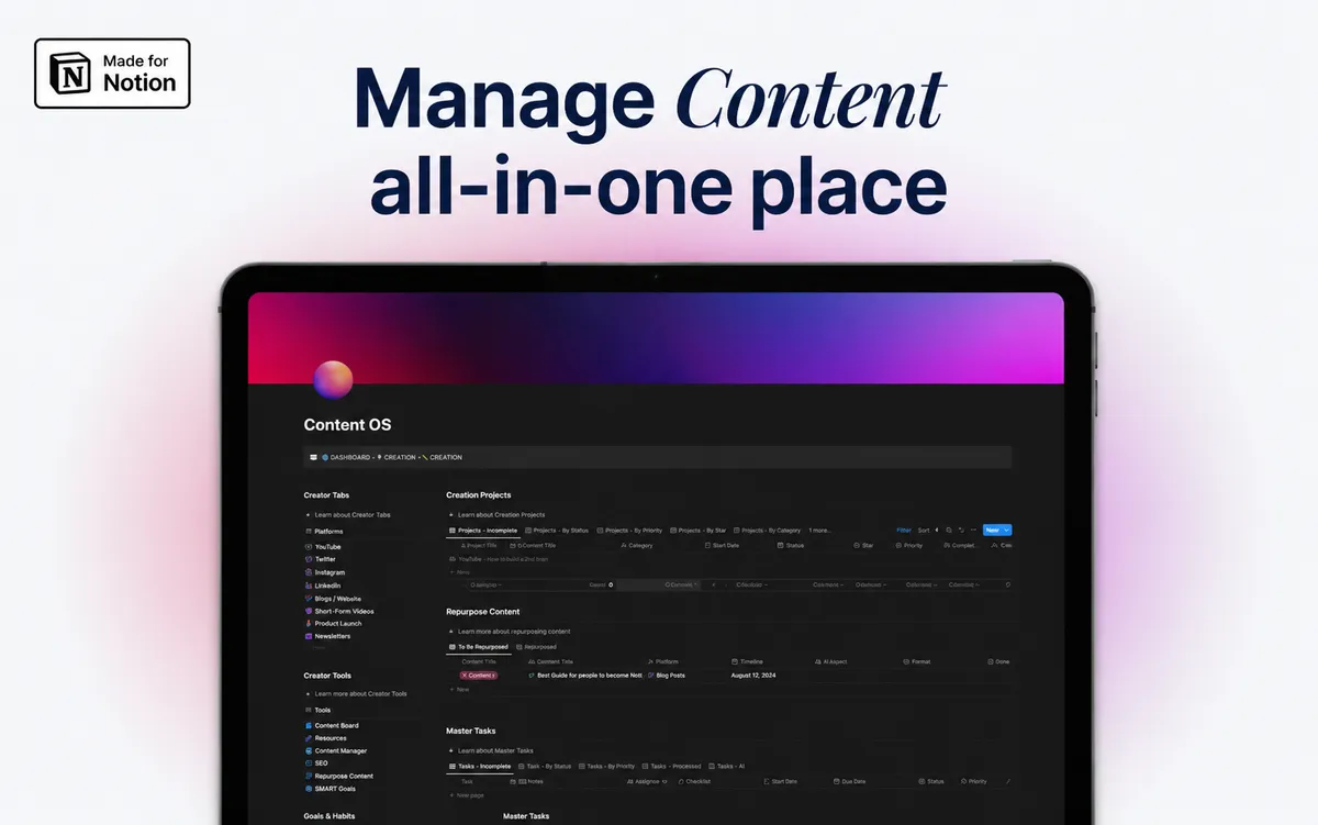 Content Creation Hub