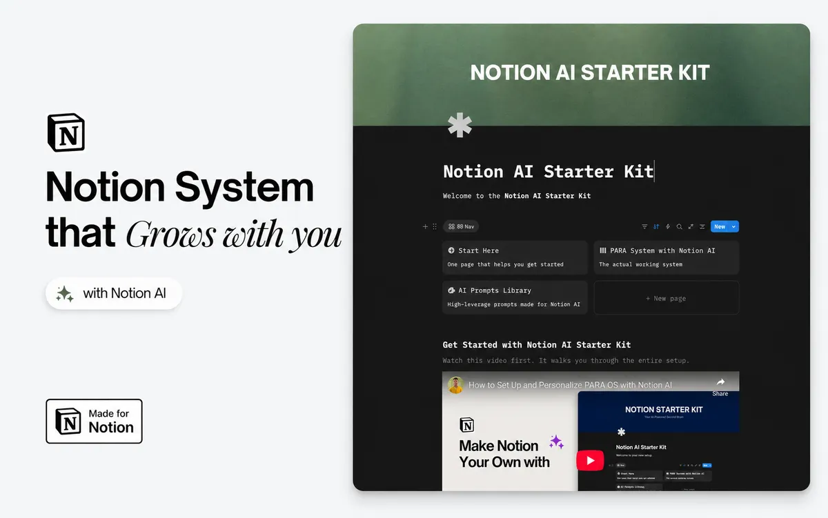 Notion AI Starter Kit